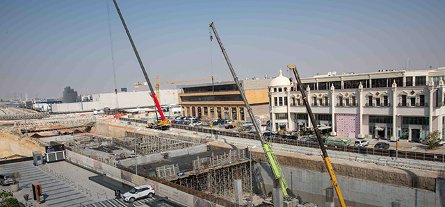 Work on the Prince Turki Al-Awwal and Prince Mohammed bin Salman Roads intersection at the Sports Boulevard project is reaching 86 per cent completion.